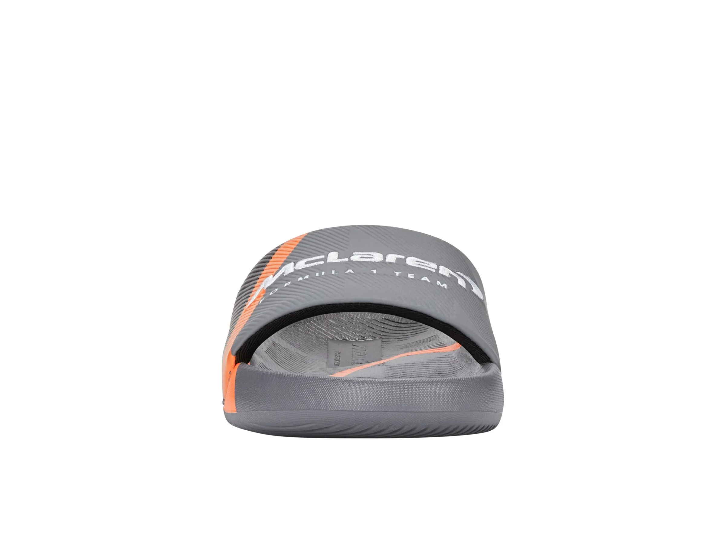 94422-090-M | SLIDE SANDAL X MCLAREN F1 TEAM | ANTHRACITE/BLACK/PAPAYA