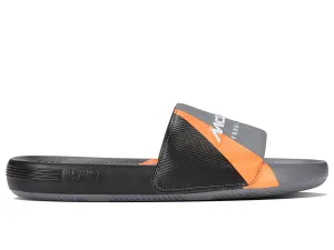 94422-090-M | SLIDE SANDAL X MCLAREN F1 TEAM | ANTHRACITE/BLACK/PAPAYA