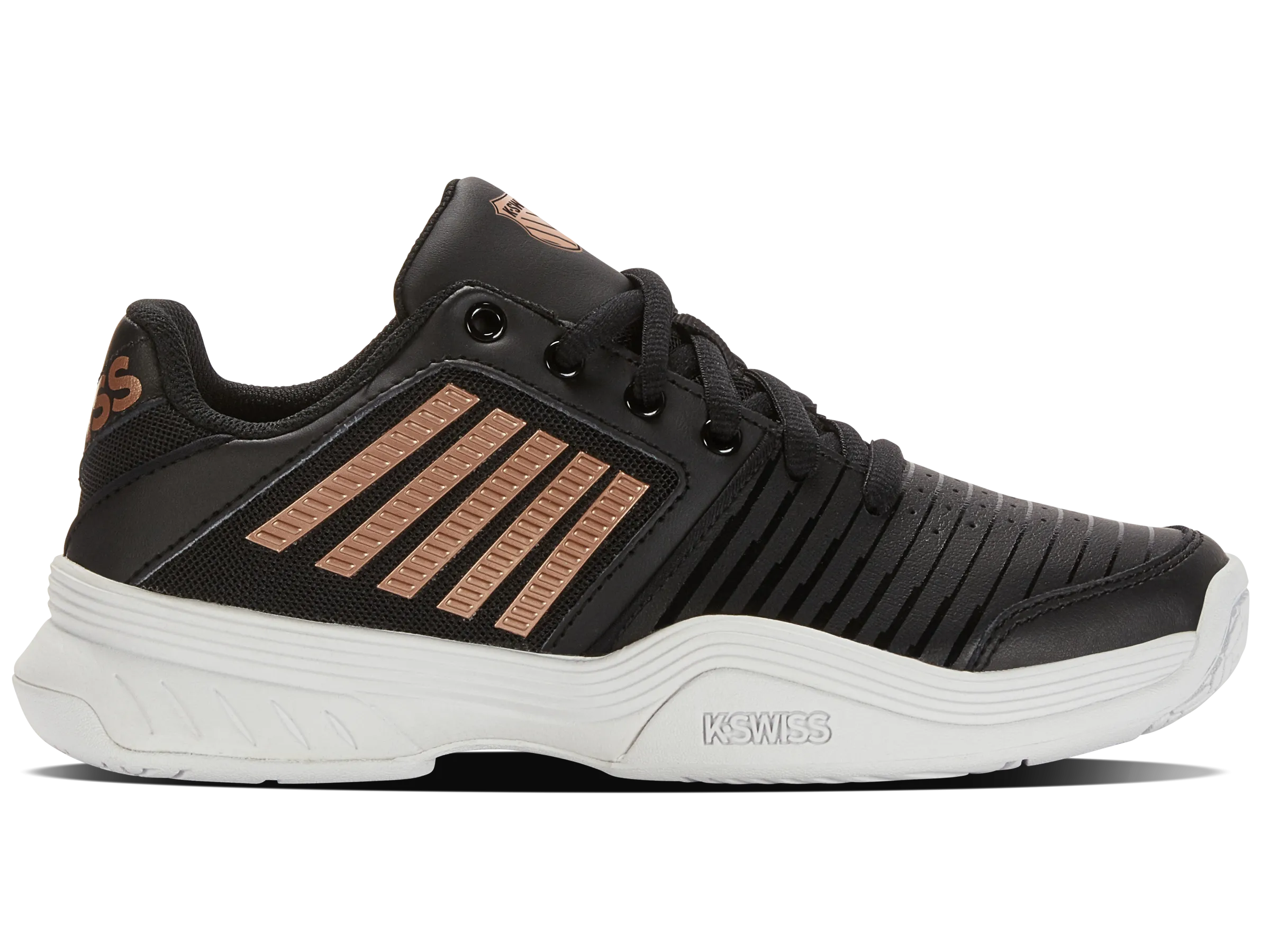 95443-059-M | COURT EXPRESS | BLACK/WHITE/ROSEGOLD