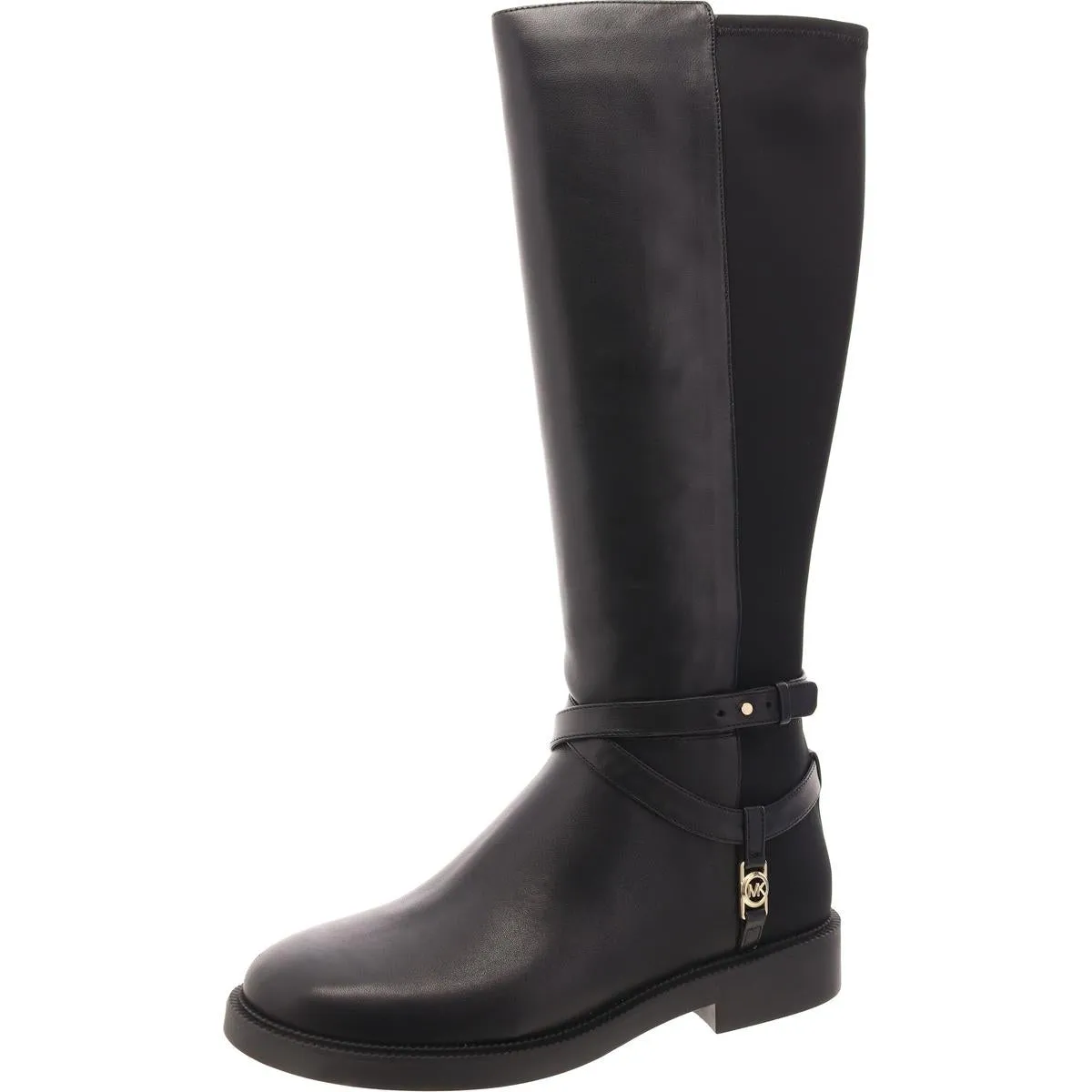 Abigail Womens Zip Up Slip On Knee-High Boots