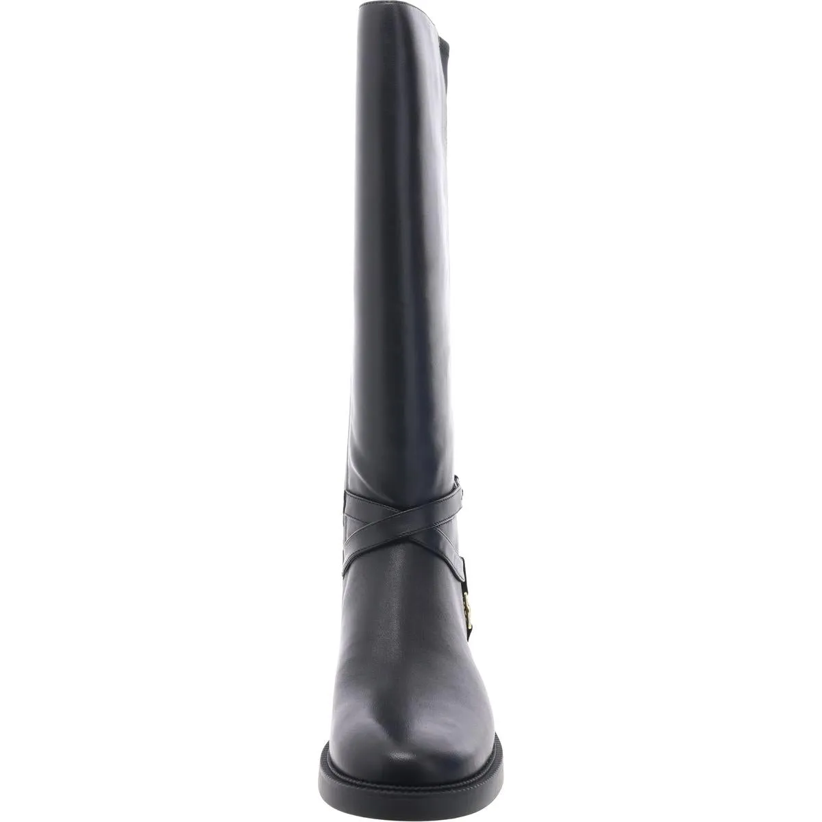 Abigail Womens Zip Up Slip On Knee-High Boots