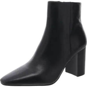 Aqana Womens Solid Leather Ankle Boots