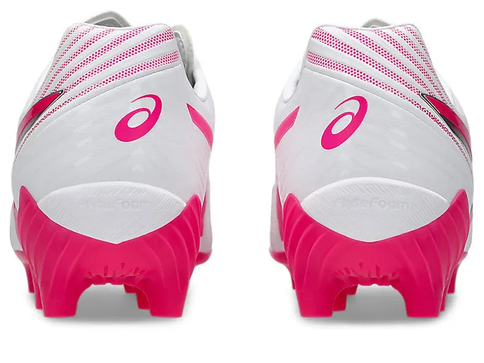 ASICS WOMEN'S LETHAL FLASH 3 WHITE/PINK FOOTBALL SHOES