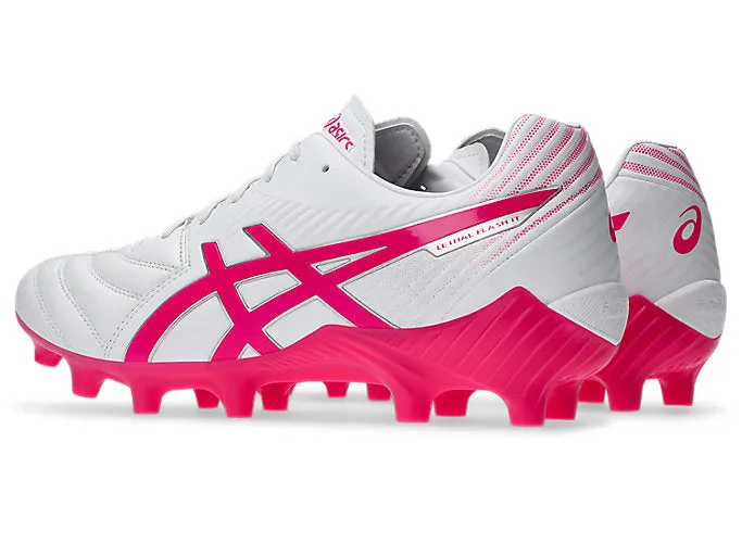 ASICS WOMEN'S LETHAL FLASH 3 WHITE/PINK FOOTBALL SHOES
