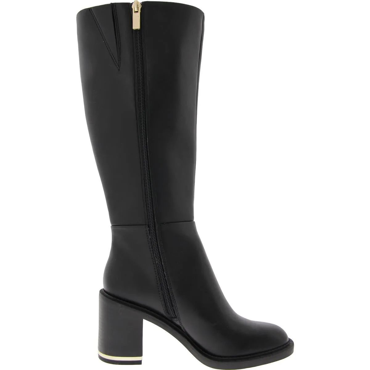 Banta Womens Faux Leather Round Toe Knee-High Boots