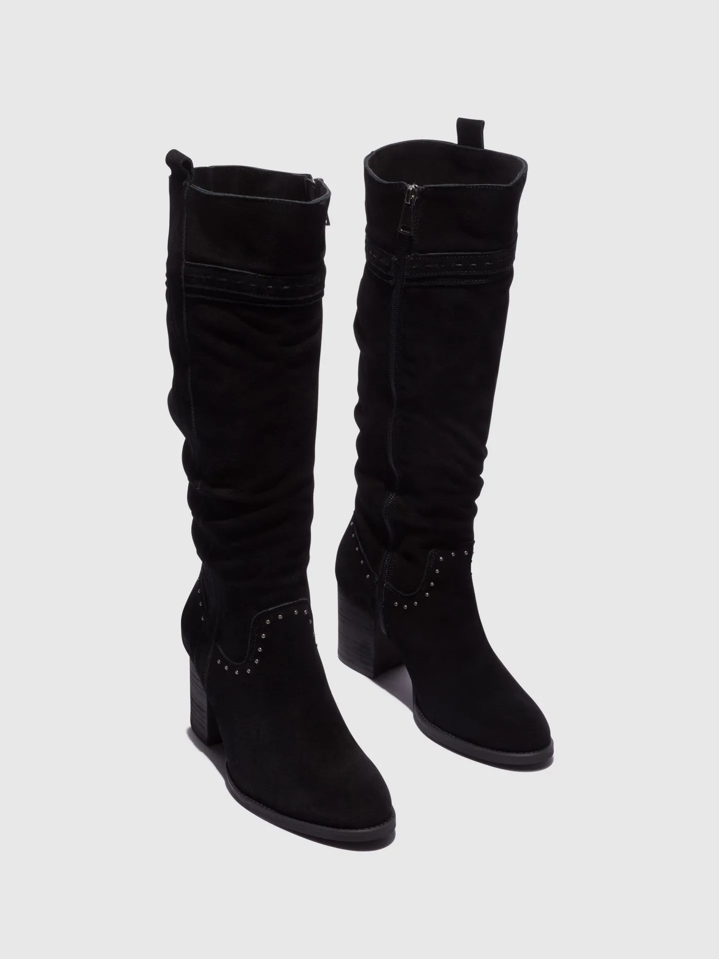 Black Knee-High Boots