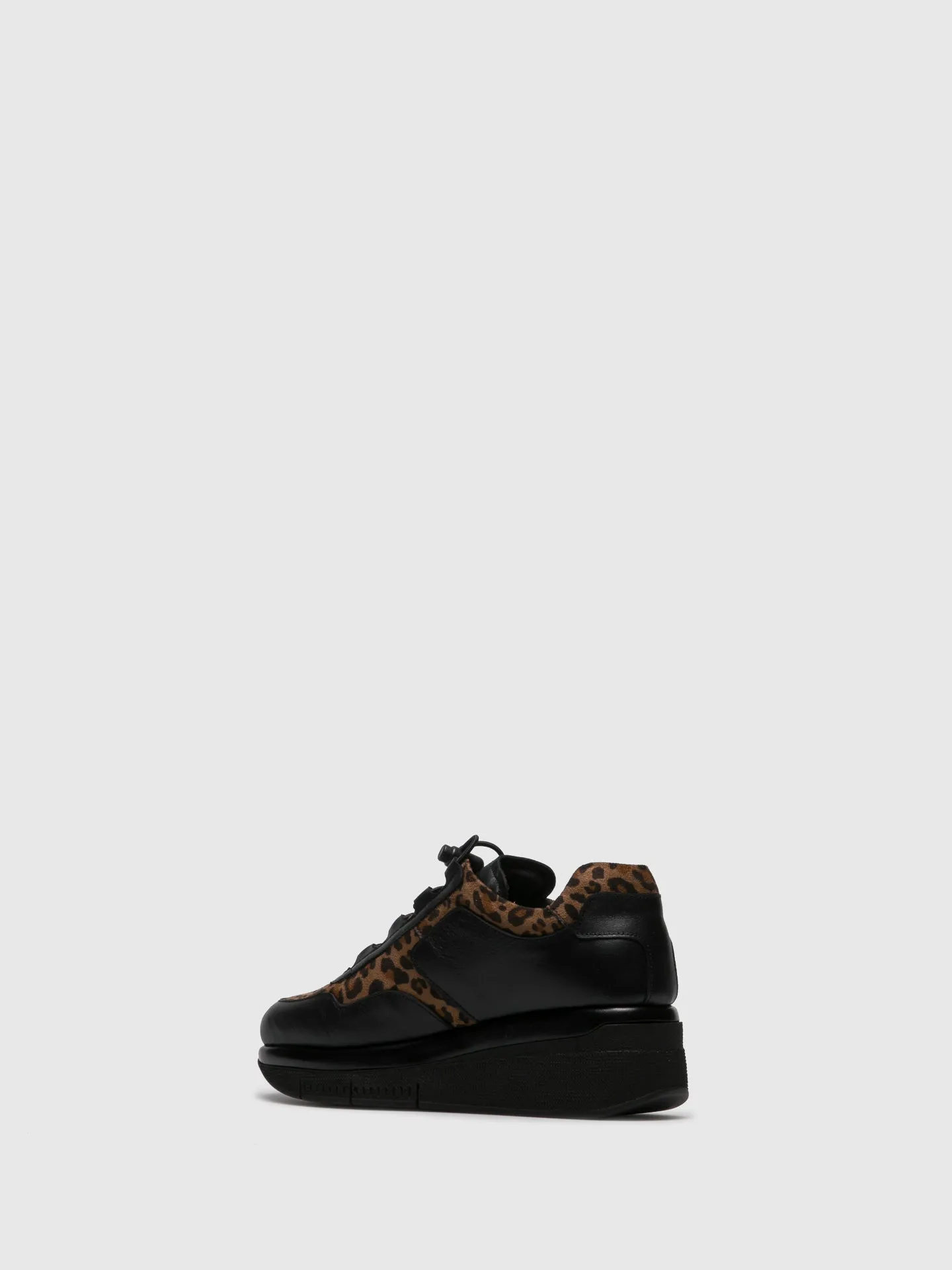 Brown Black Wedge Shoes