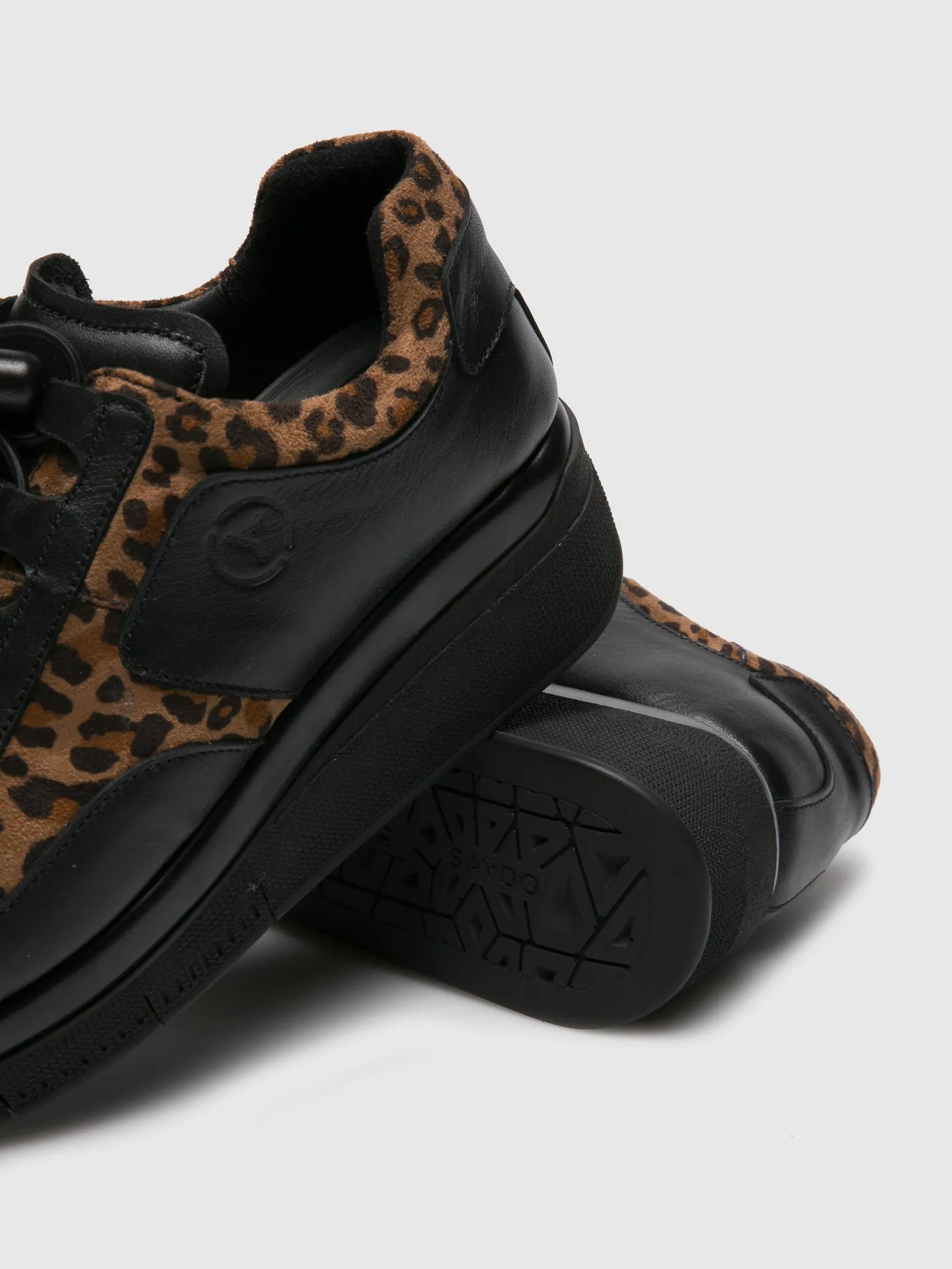 Brown Black Wedge Shoes