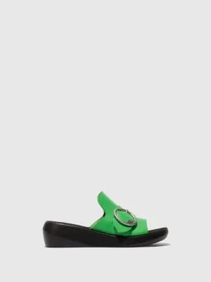 Buckle Mules BEYD925FLY AVOCADO