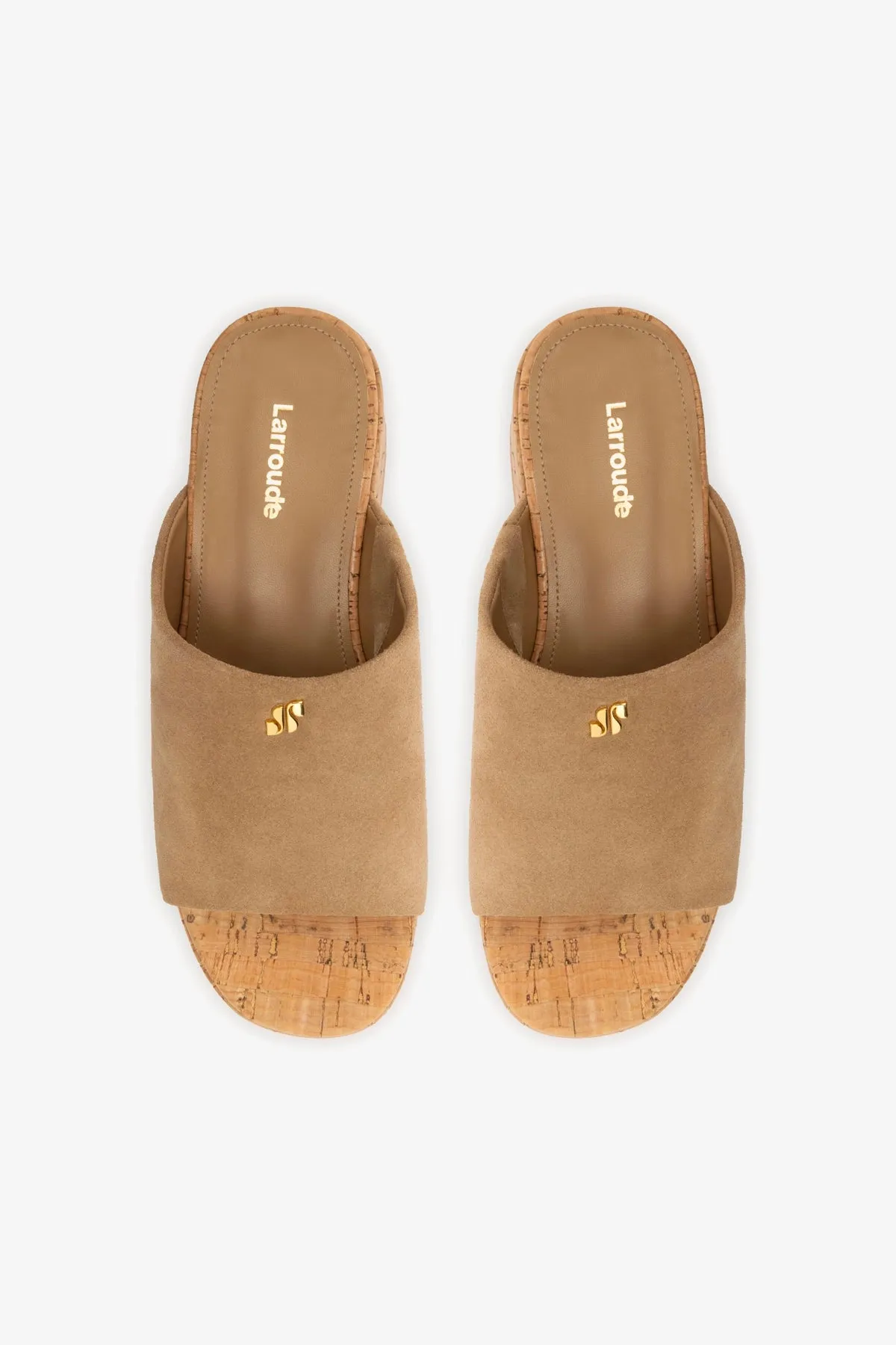 Charli Mule In Peanut Suede