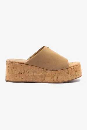 Charli Mule In Peanut Suede