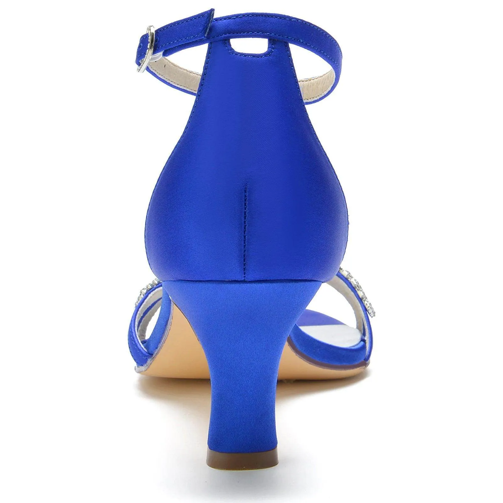 Chunky Heel 6.5cm Silk-Like Shoes CK0301