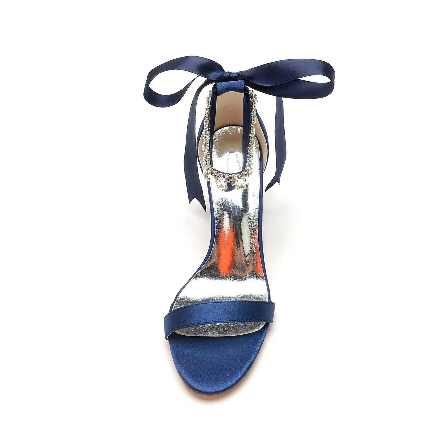 Chunky Heel 8.5cm Silk-Like Shoes CK0356