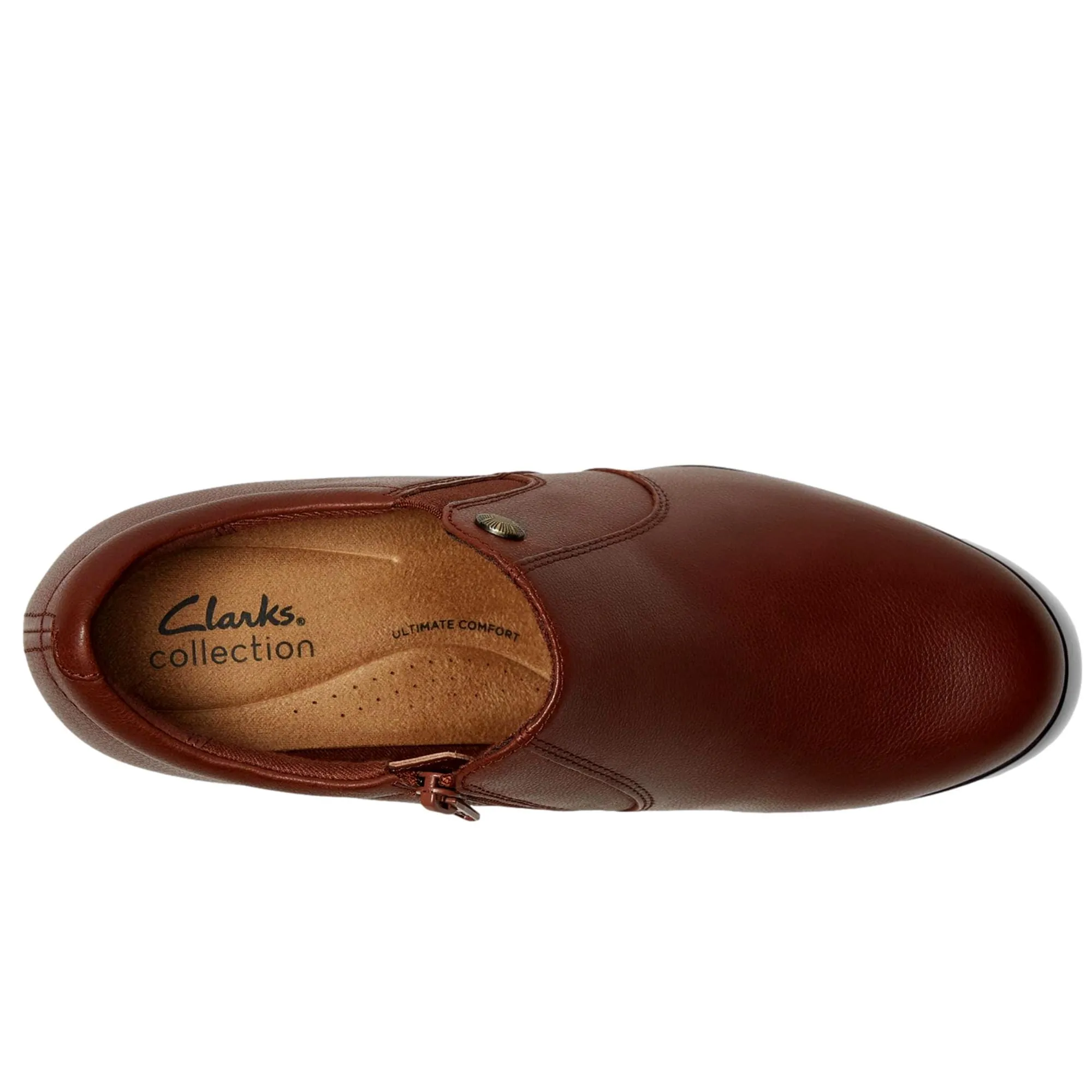 Clarks Emily 2 Reyna Pump Tan Leather  26179609 Women's