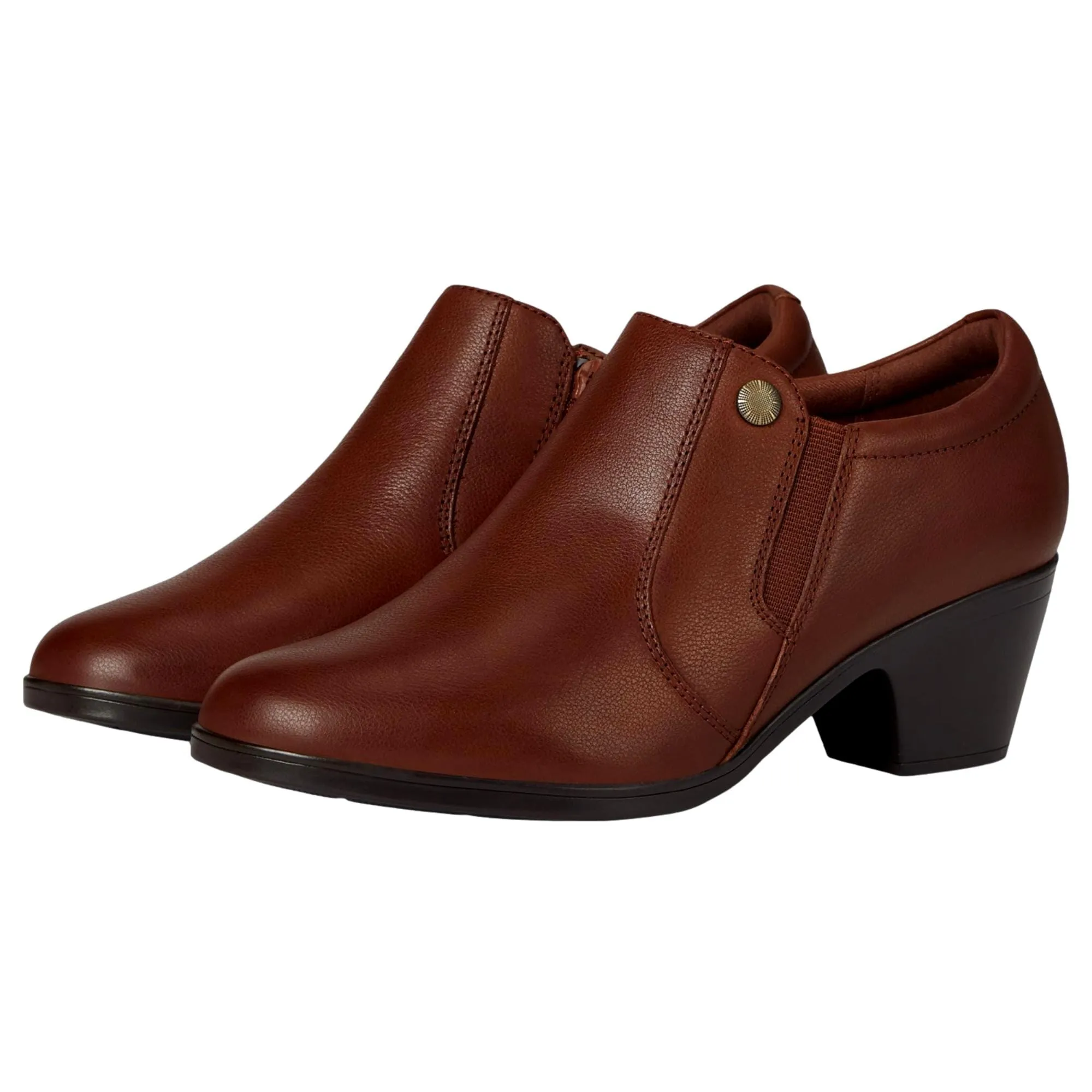 Clarks Emily 2 Reyna Pump Tan Leather  26179609 Women's