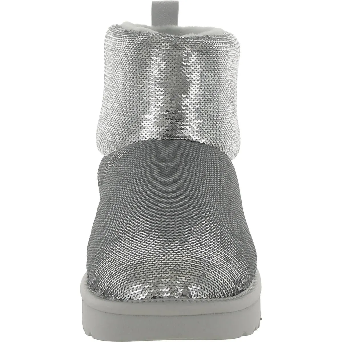 Classic Mini Mirror Ball Womens Suede Trim Sequined Winter & Snow Boots