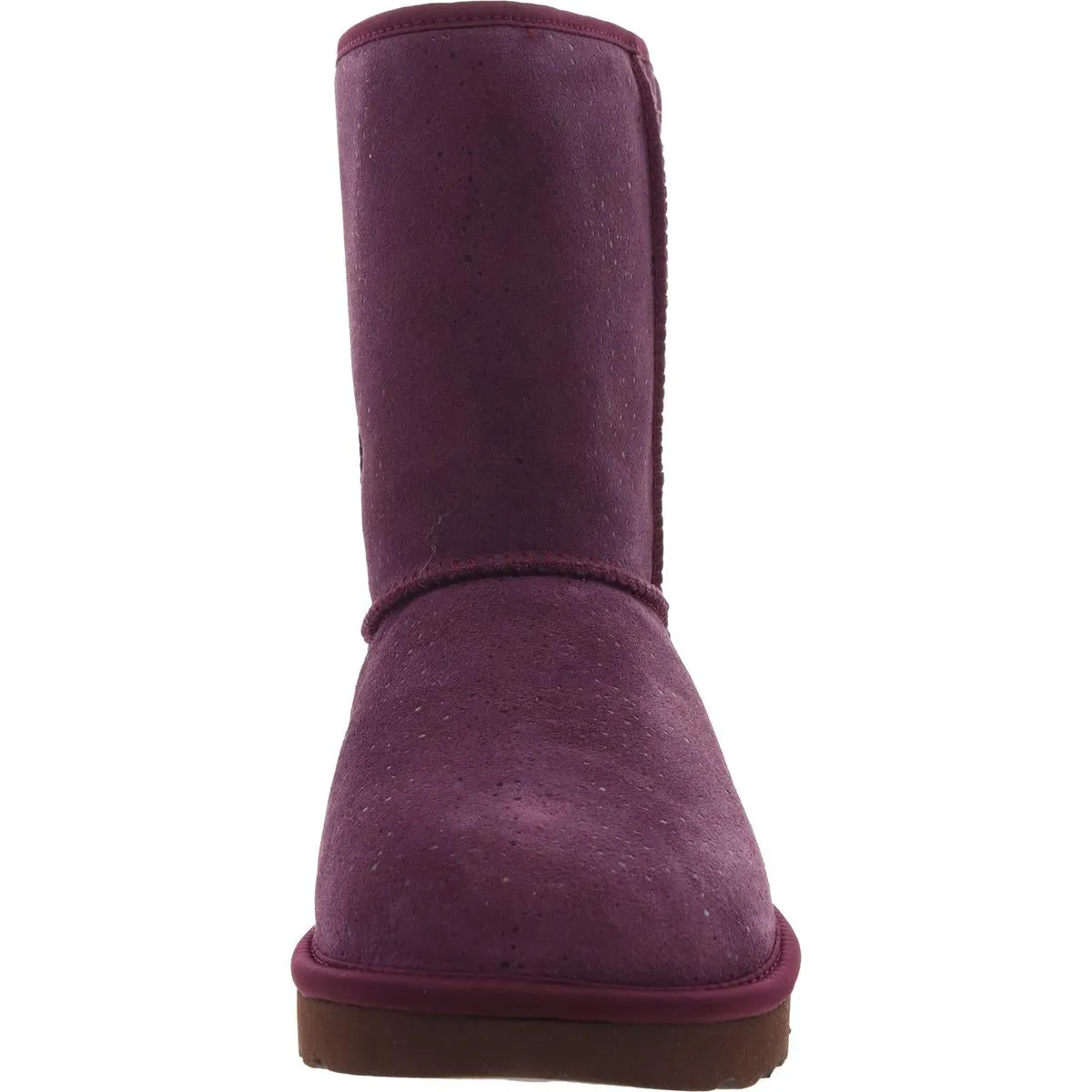 CLASSIC SHORT METALLIC SPOTS Womens Faux Fur Lined Leather Winter & Snow Boots