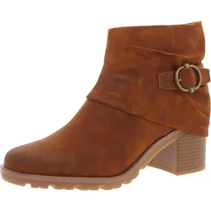 Deborah Womens Zipper Faux Leather Booties