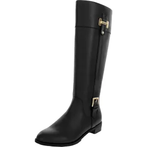Deliee 2 Womens Zipper Round Toe Riding Boots