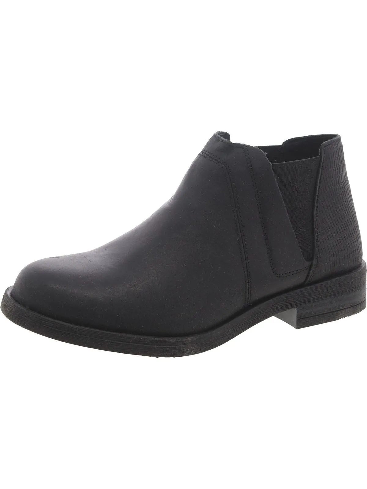 Demi2 Beat Womens Leather Snake Print Booties