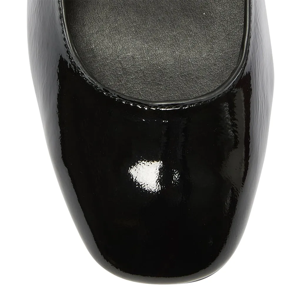 Diana Heel in Black Patent