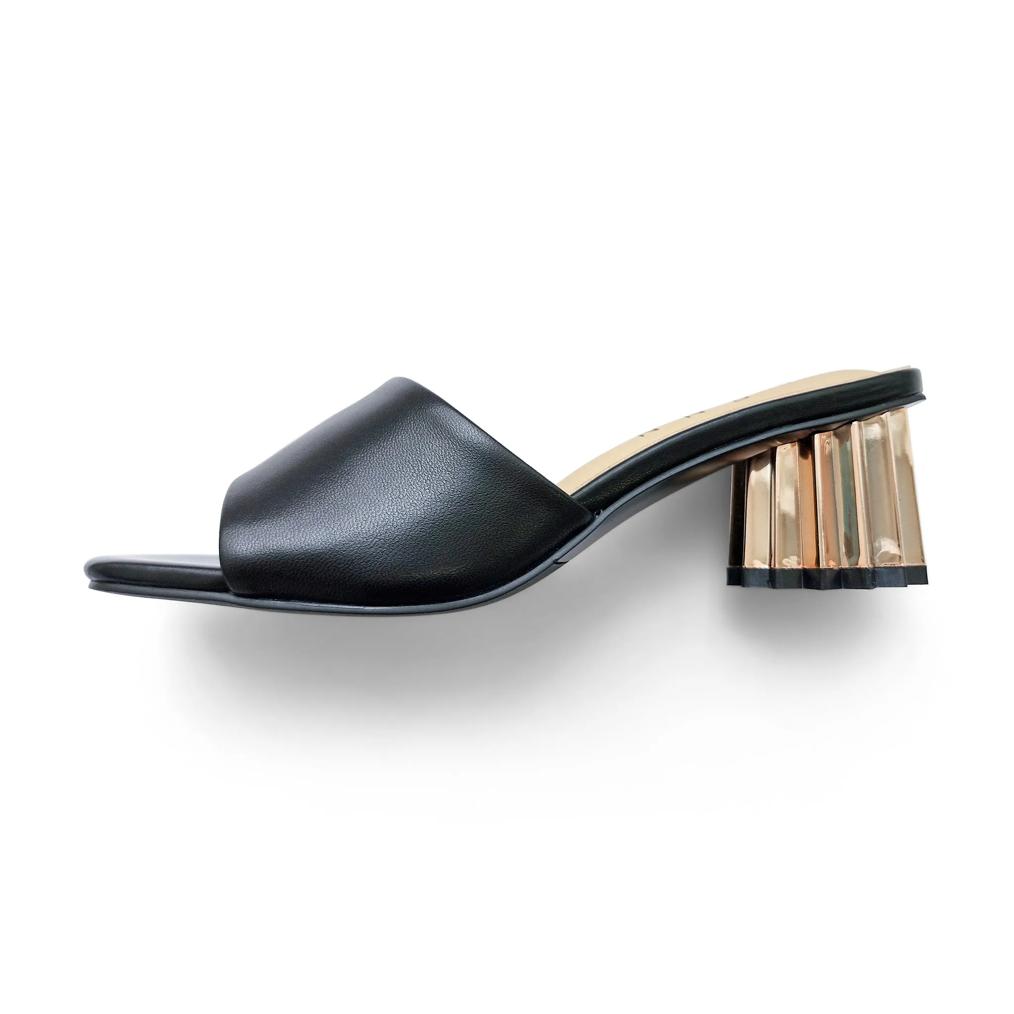 Evelina pleated heels series