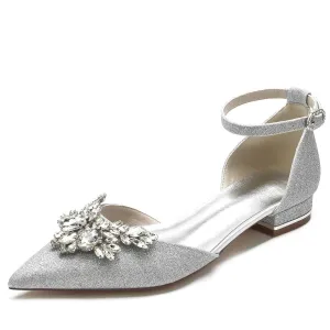 Flat Heel 2.5cm Glitter Shoes CK0240
