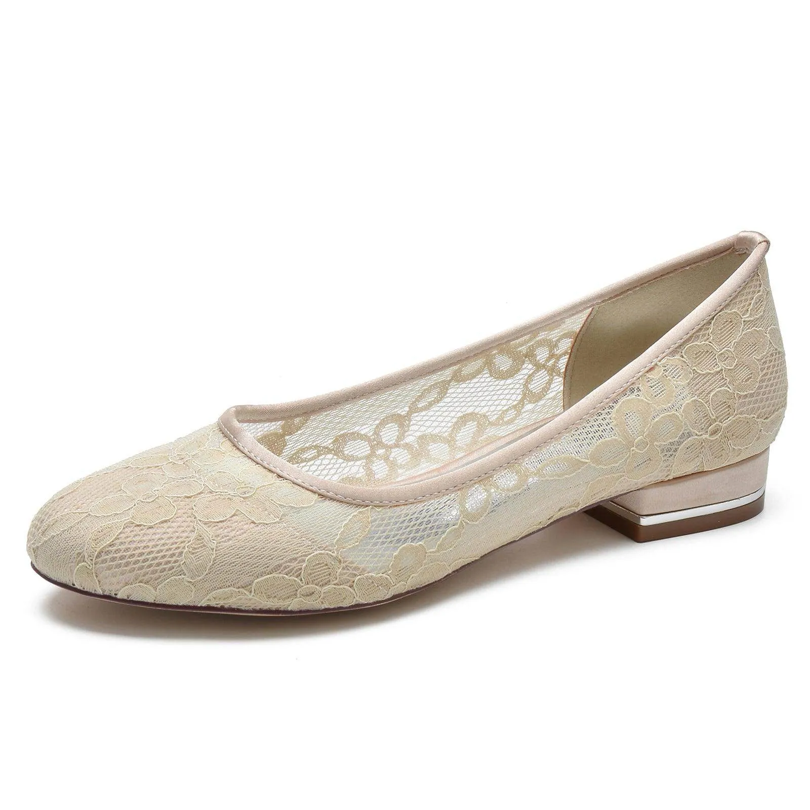 Flat Heel 2.5cm Lace Shoes CK0281