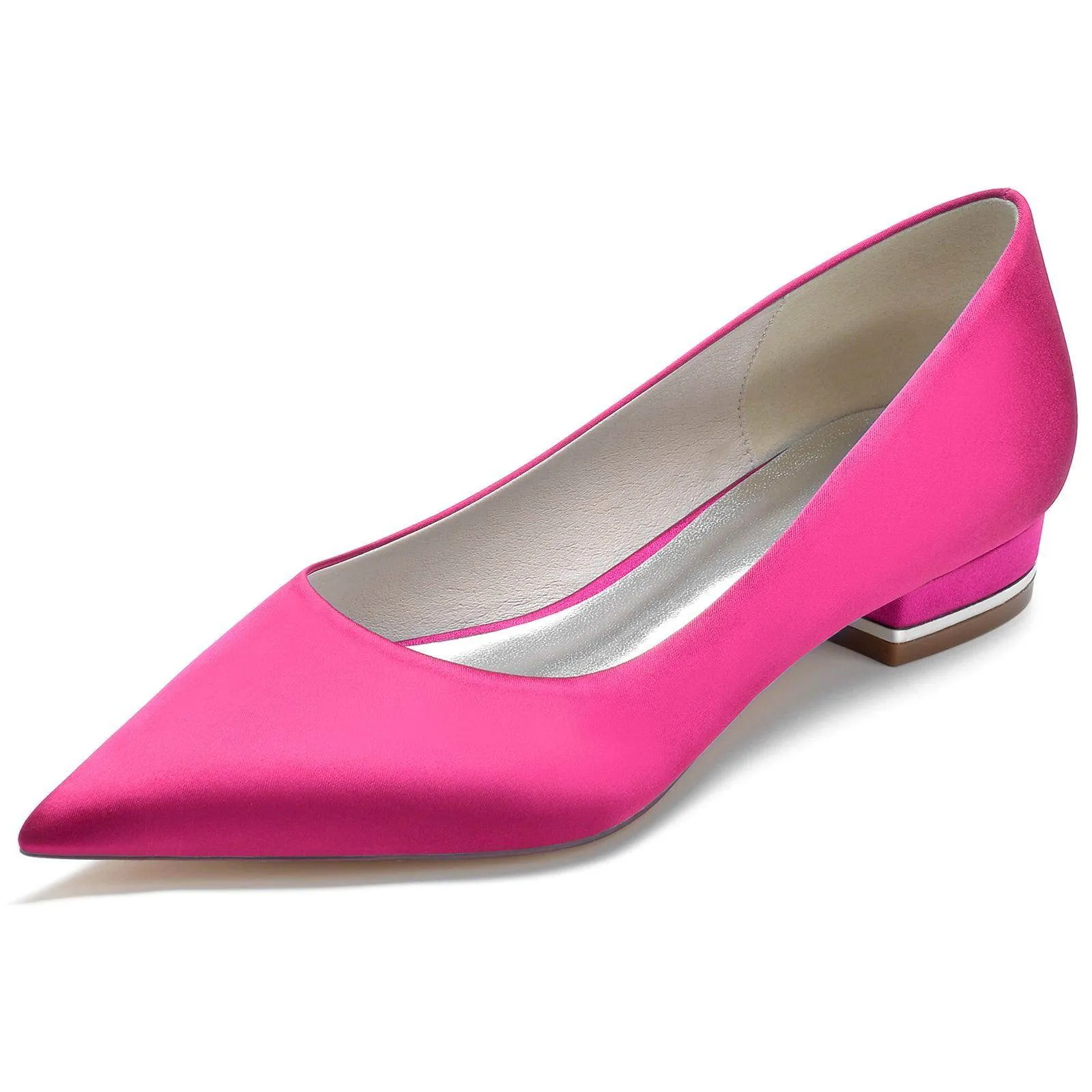 Flat Heel 2.5cm Silk-Like Shoes CK0243