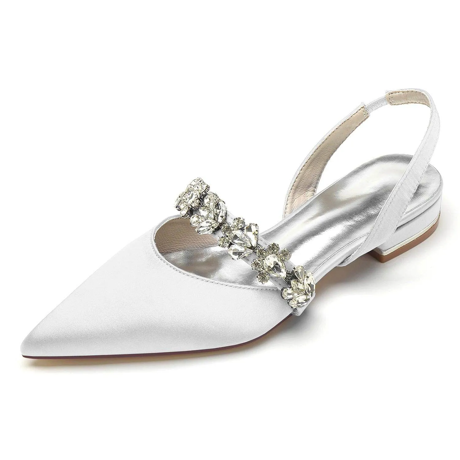 Flat Heel 2.5cm Silk-Like Shoes CK0362