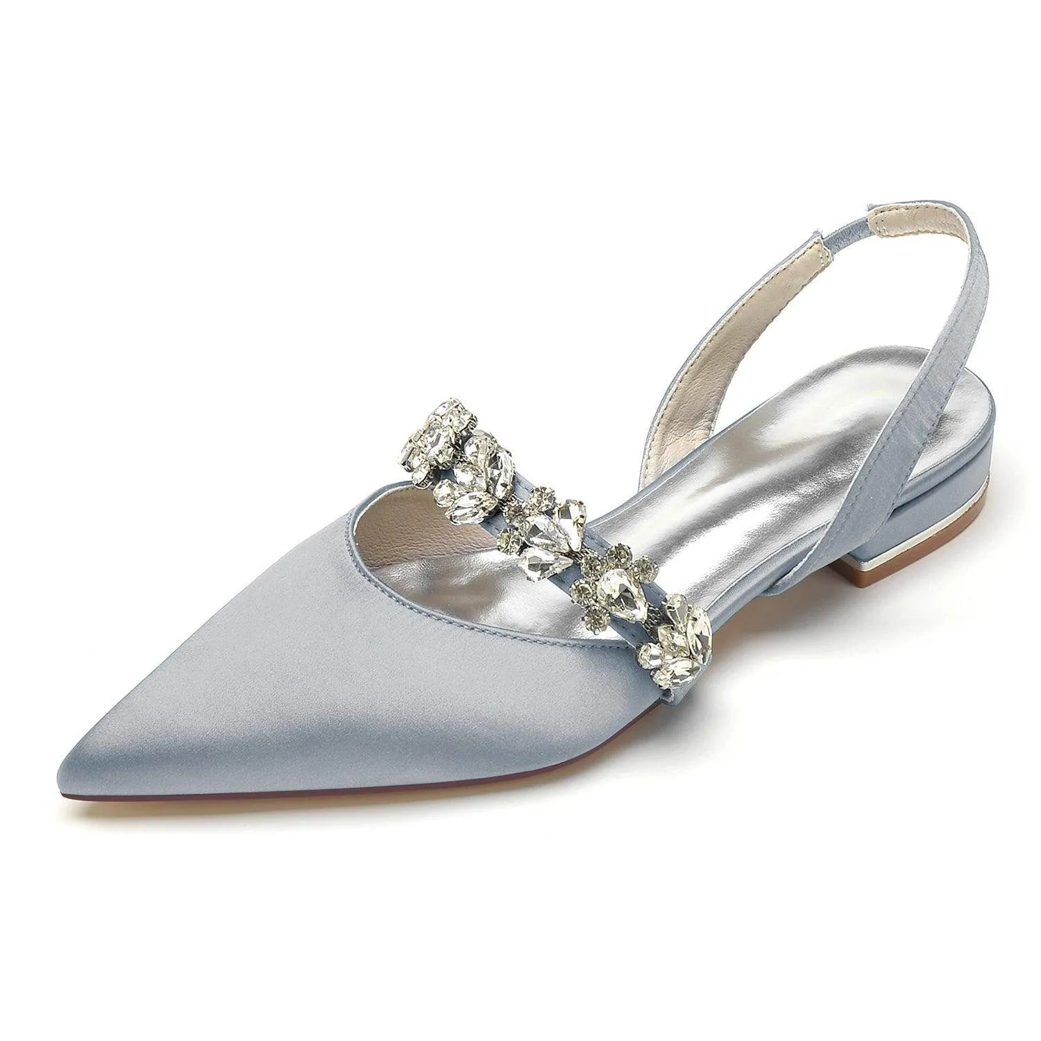 Flat Heel 2.5cm Silk-Like Shoes CK0362