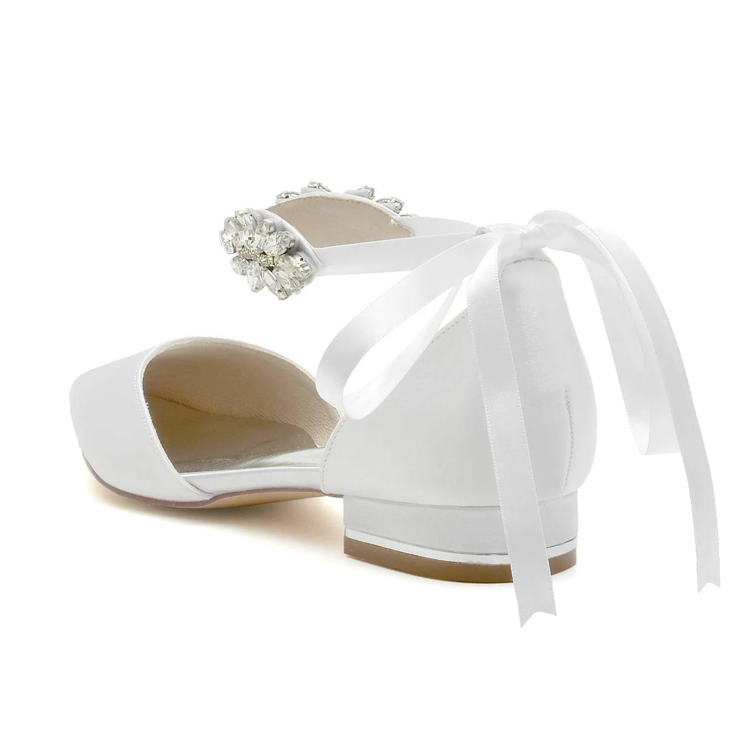 Flat Heel 2.5cm Silk-Like Shoes CK0364