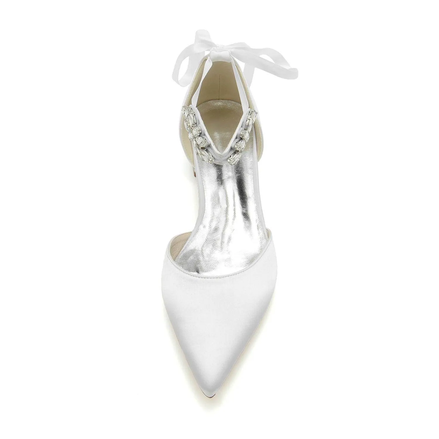 Flat Heel 2.5cm Silk-Like Shoes CK0364