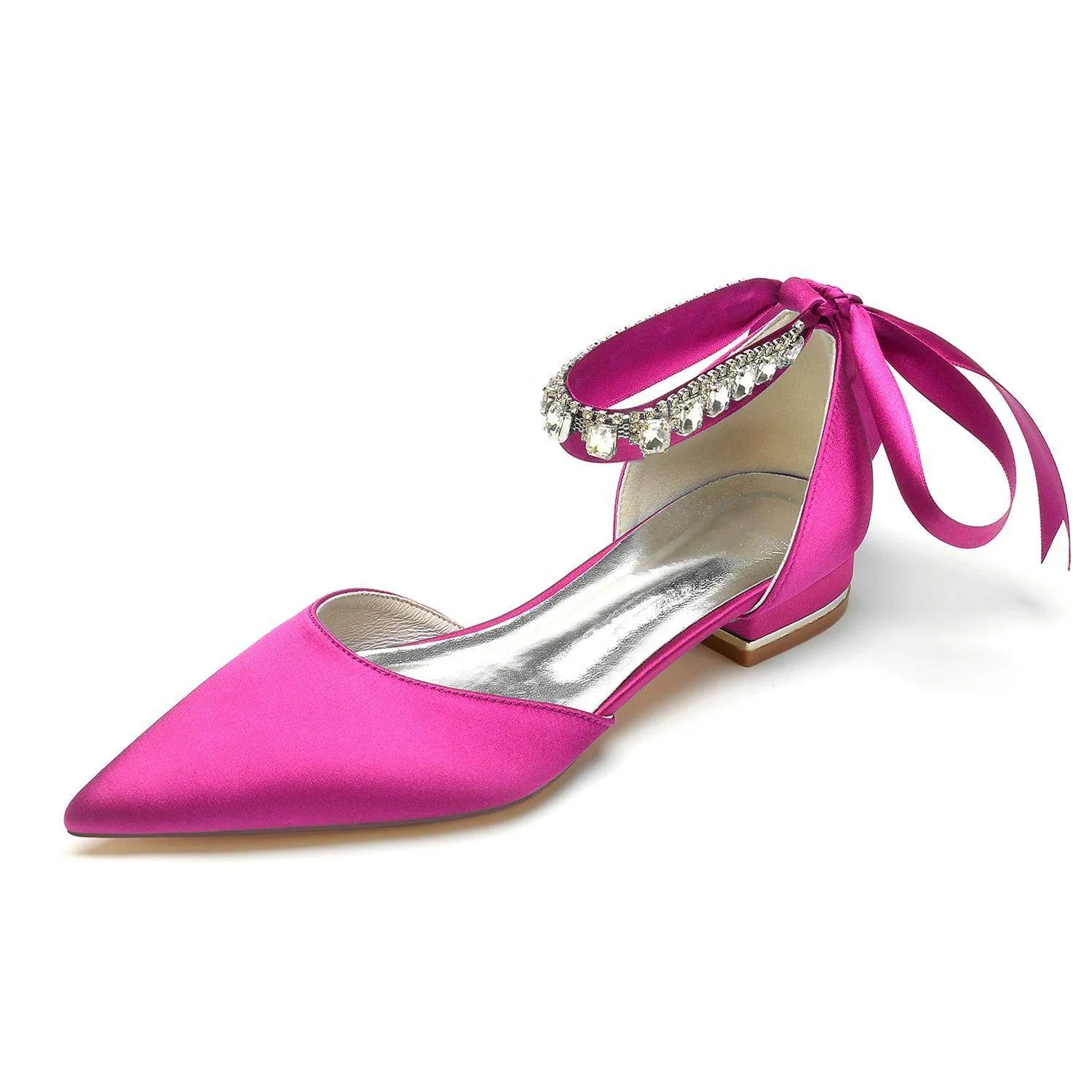 Flat Heel 2.5cm Silk-Like Shoes CK0365