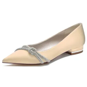 Flat Heel 2.5cm Silk-Like Shoes CK0366