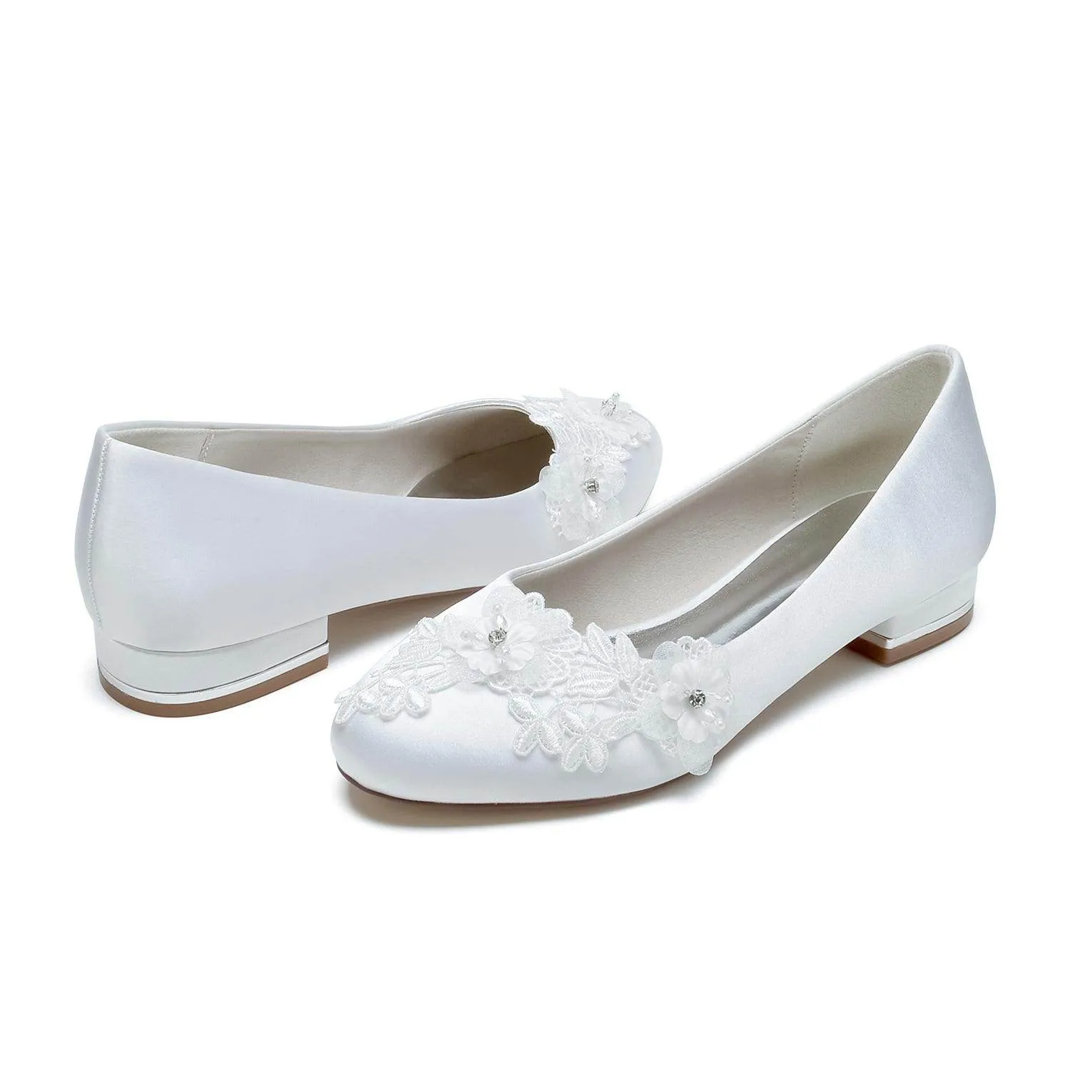 Flat Heel 2.5cm Silk-Like Shoes CK0375