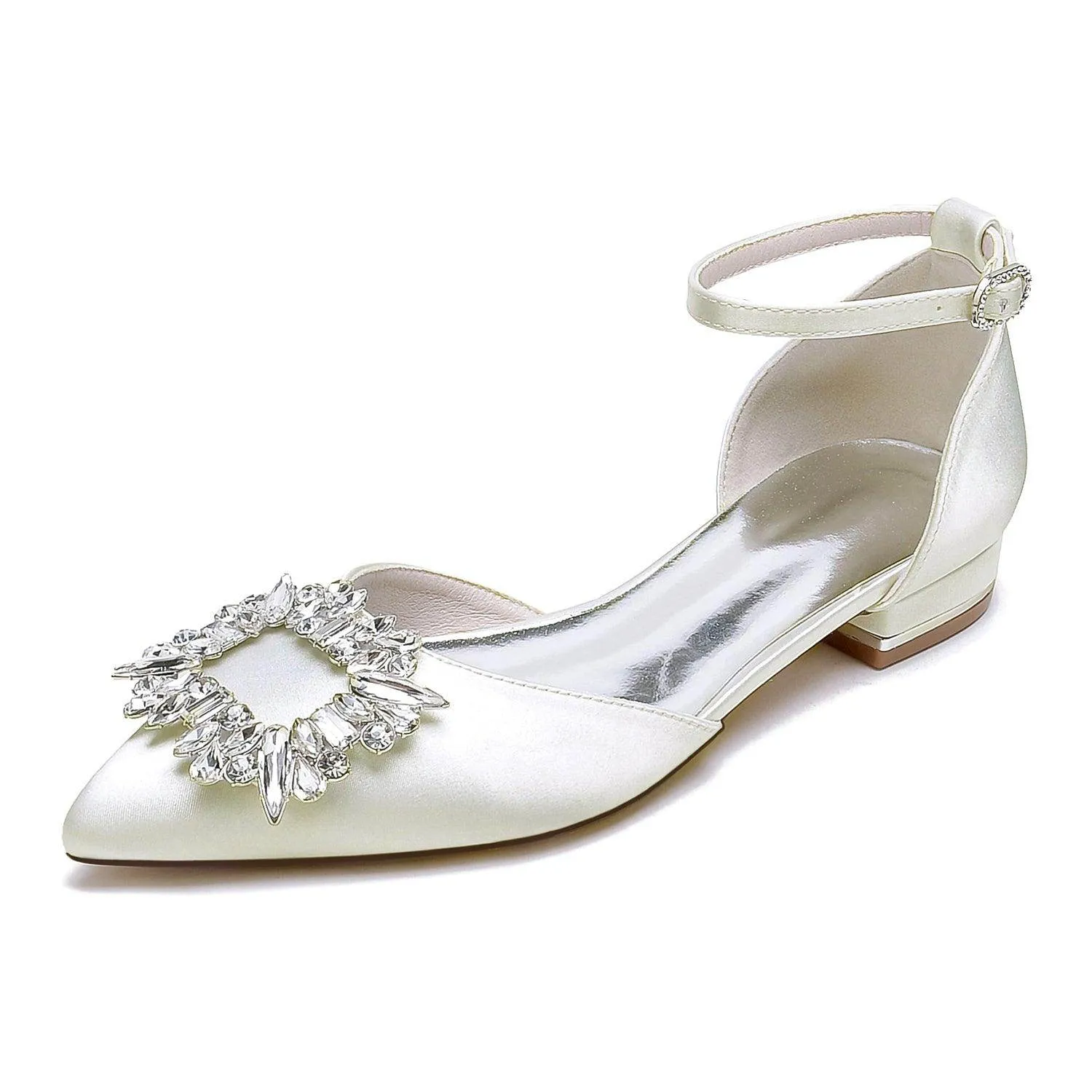 Flat Heel 2.5cm Silk-Like Shoes CK0452
