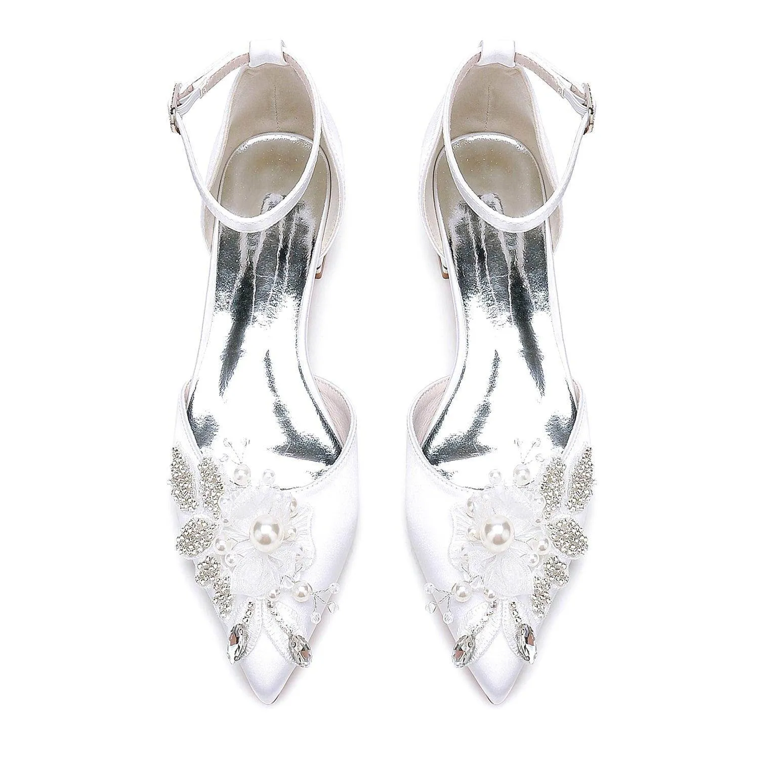 Flat Heel 2.5cm Silk-Like Shoes CK0457