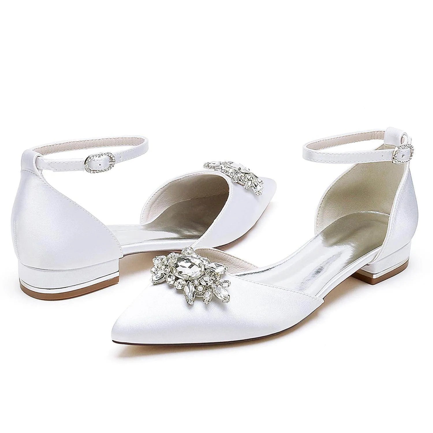 Flat Heel 2.5cm Silk-Like Shoes CK0458