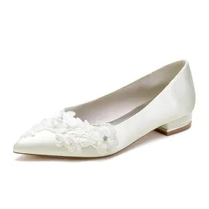 Flat Heel 2.5cm Silk-Like Shoes CK0483