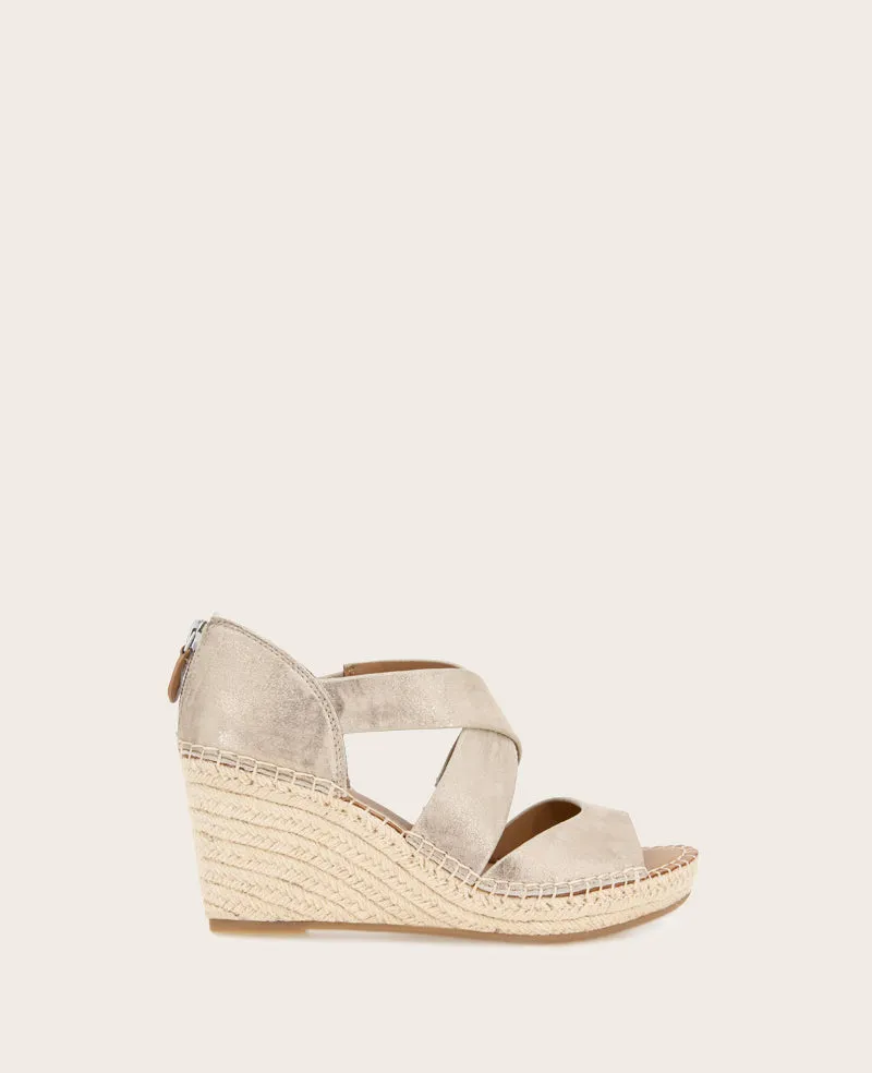 GENTLE SOULS - Corinne Leather Espadrille Wedge