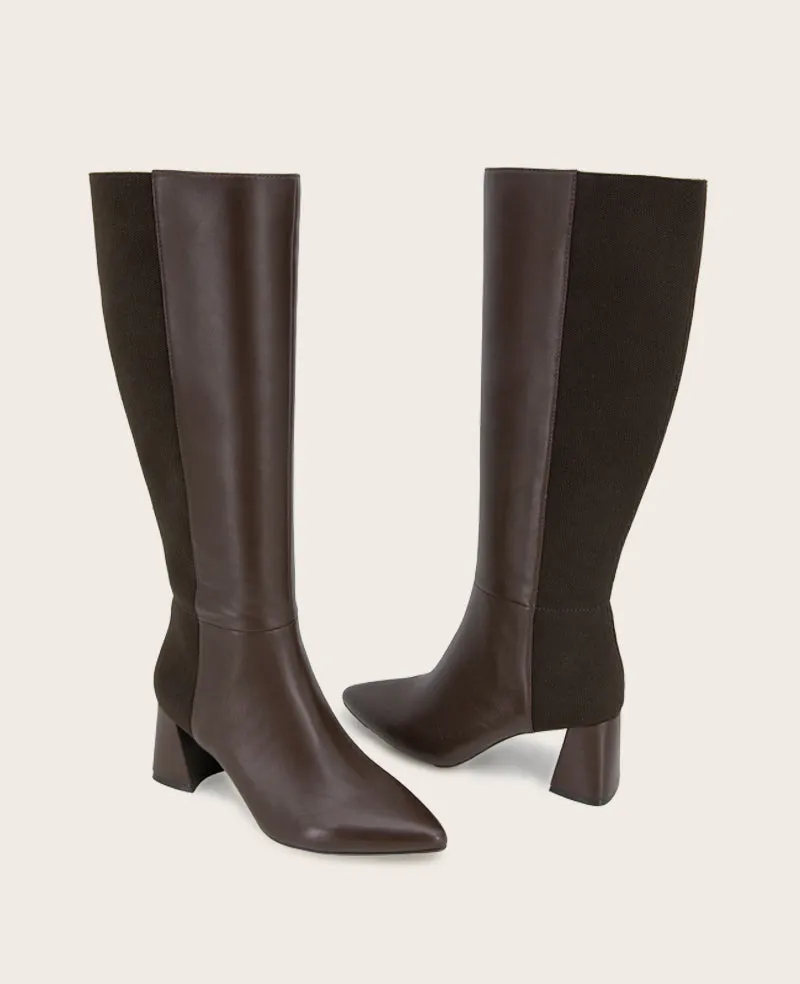 GENTLE SOULS - Dionne Leather Elastic Heel Boot