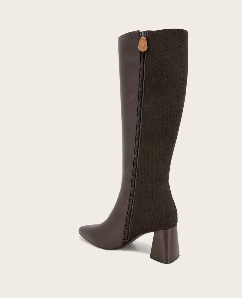GENTLE SOULS - Dionne Leather Elastic Heel Boot