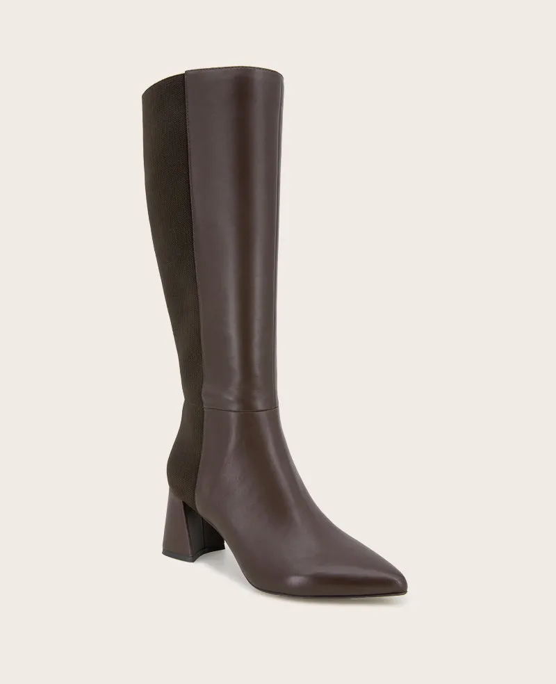GENTLE SOULS - Dionne Leather Elastic Heel Boot