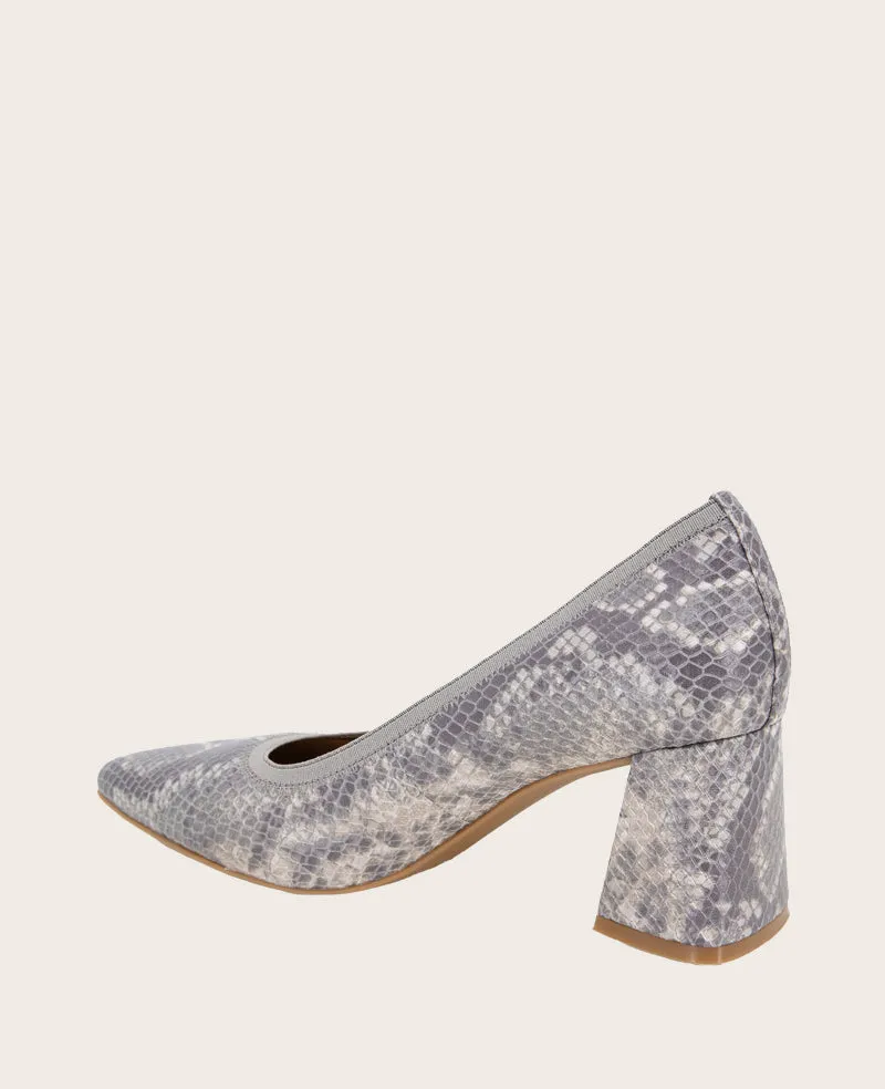 GENTLE SOULS - Dionne Snakeskin Leather Heel