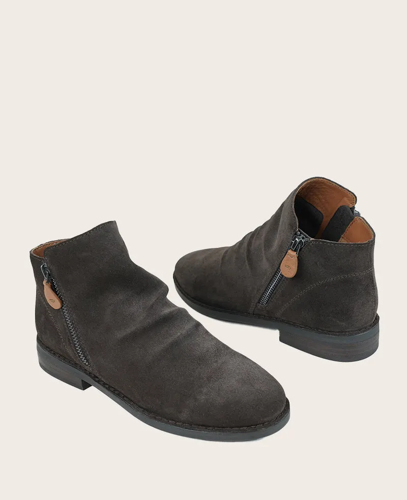 GENTLE SOULS - Emma Suede Double Zip Bootie