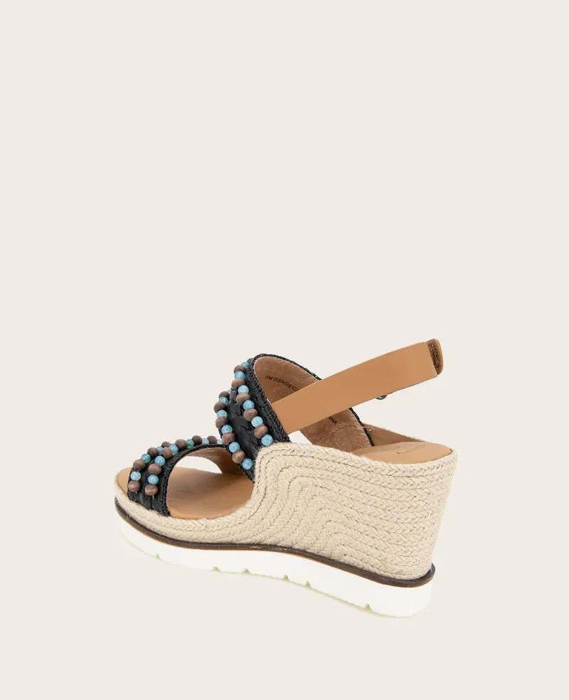 GENTLE SOULS - Evora 2 Leather Espadrille Wedge