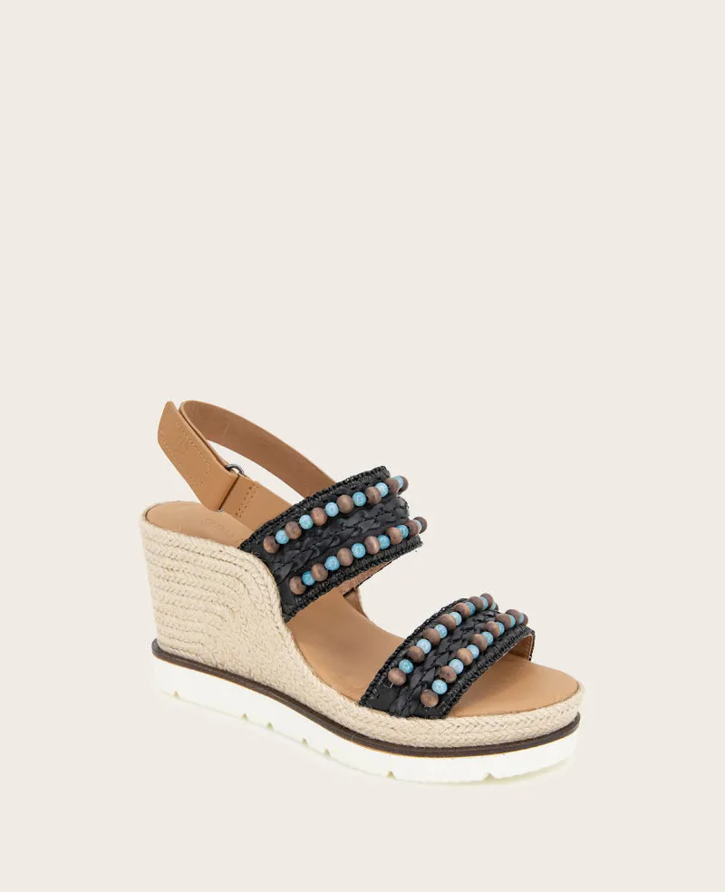 GENTLE SOULS - Evora 2 Leather Espadrille Wedge