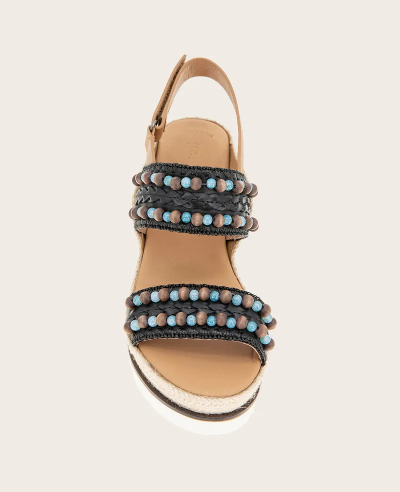 GENTLE SOULS - Evora 2 Leather Espadrille Wedge