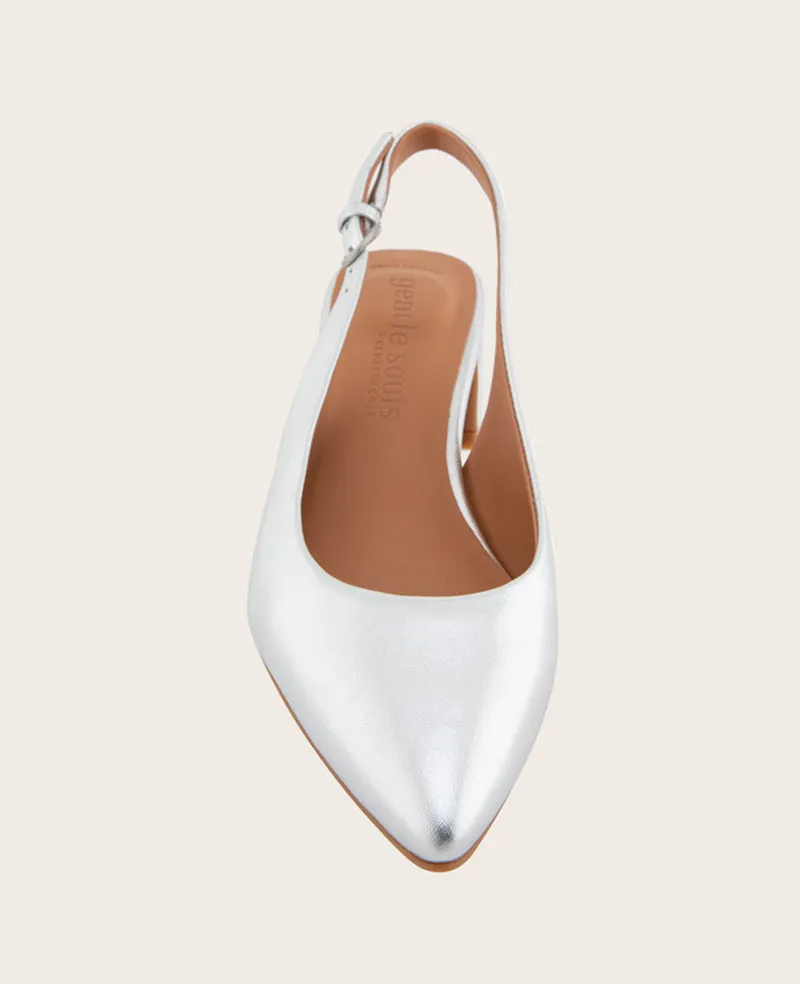 GENTLE SOULS - Georgia Metallic Slingback Heel